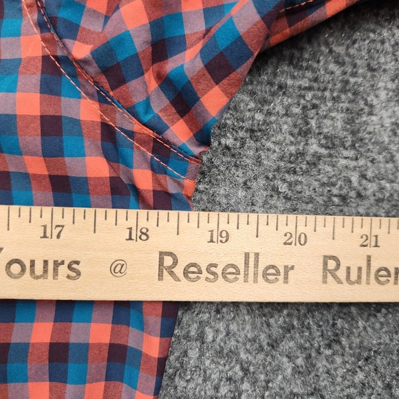 Stio Eddy Shirt Womens Small Red Blue Plaid Snap‎ Front Western Long Sleeve - Picture 5 of 7